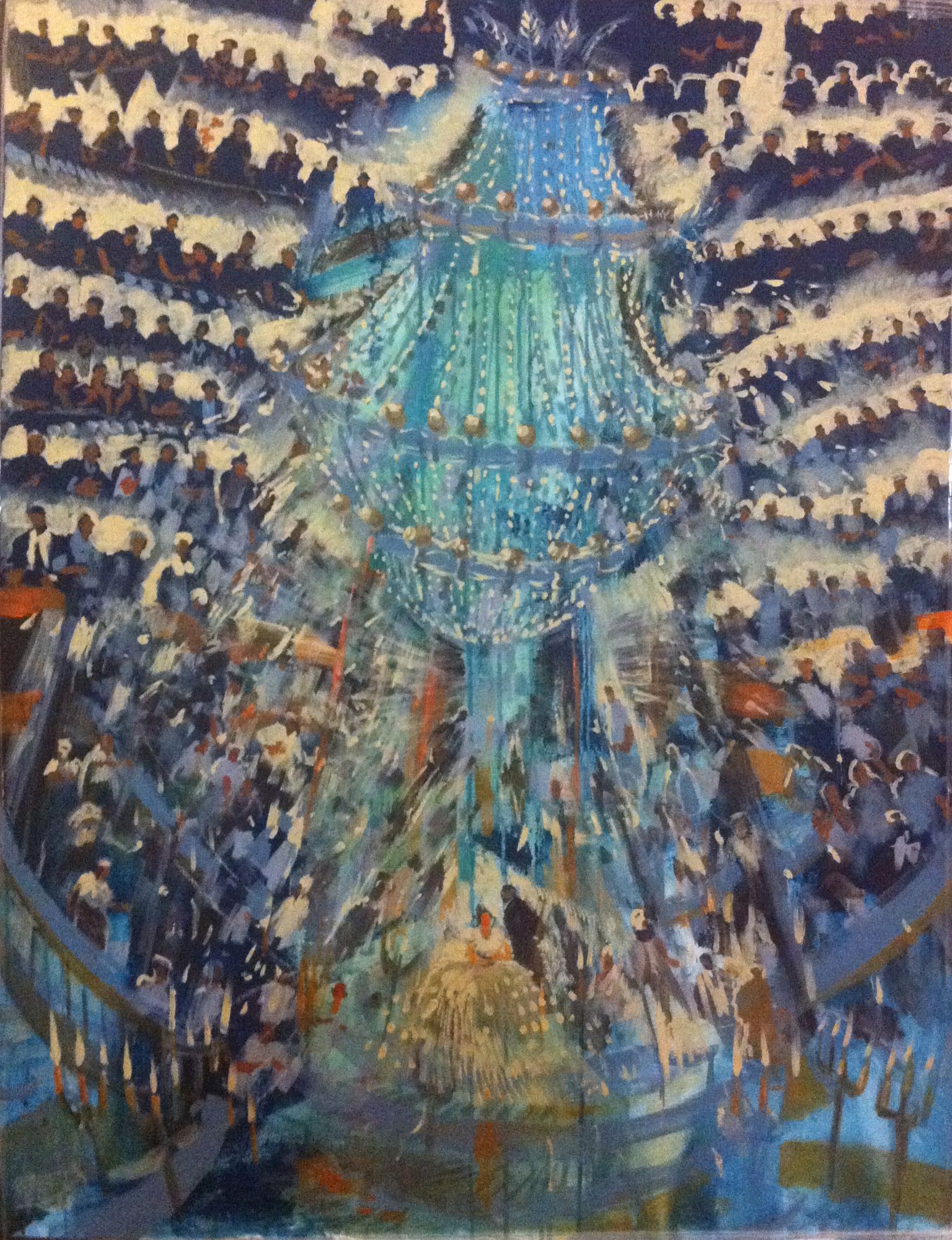 Derya Ülker | Tuval üzerine karışık teknik | İsimsiz