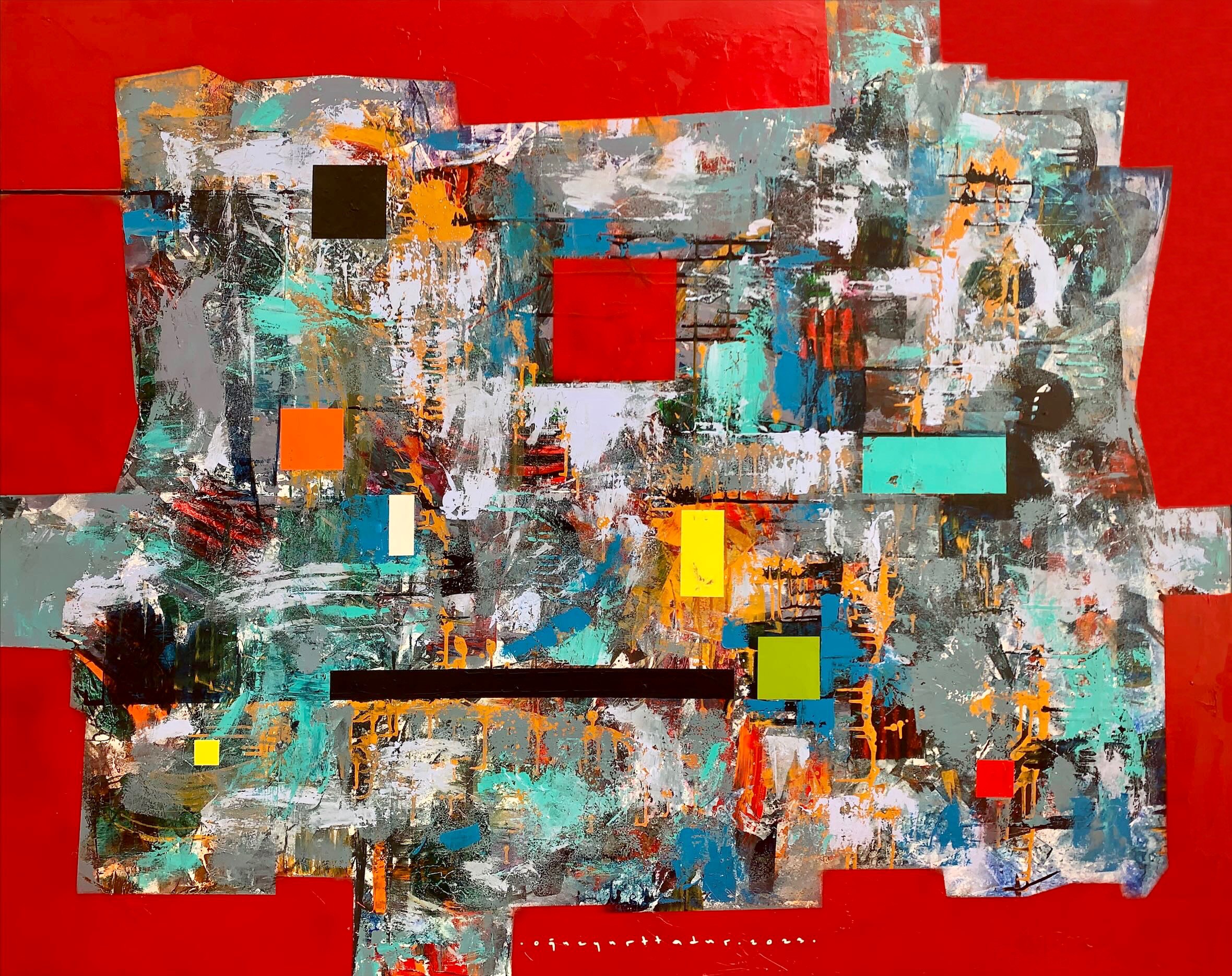 Oğuz Yurttadur | Tuval üzerine akrilik | İsimsiz