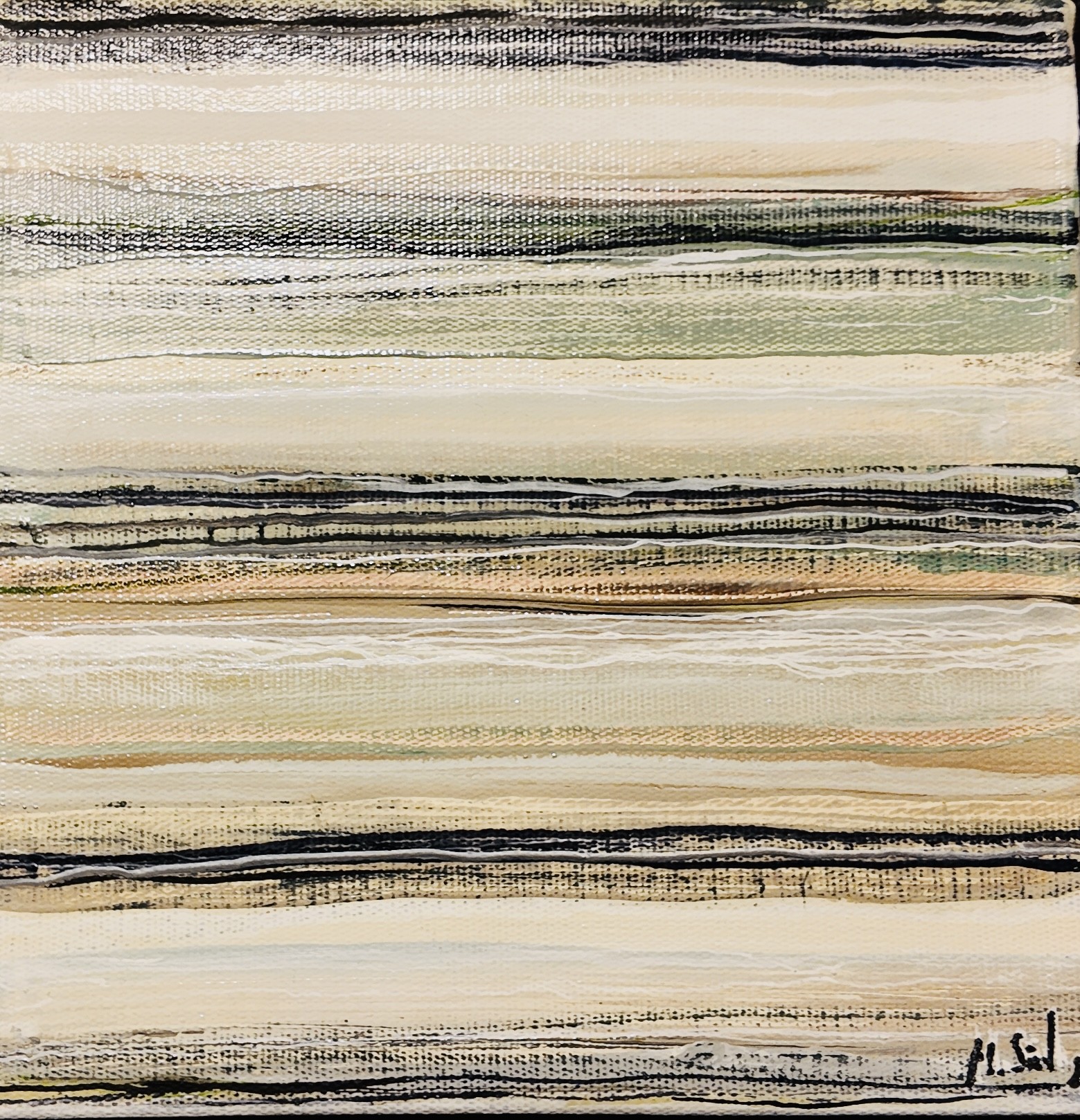 Müge Süel | Tuval üzerine akrilik | Yeşilde