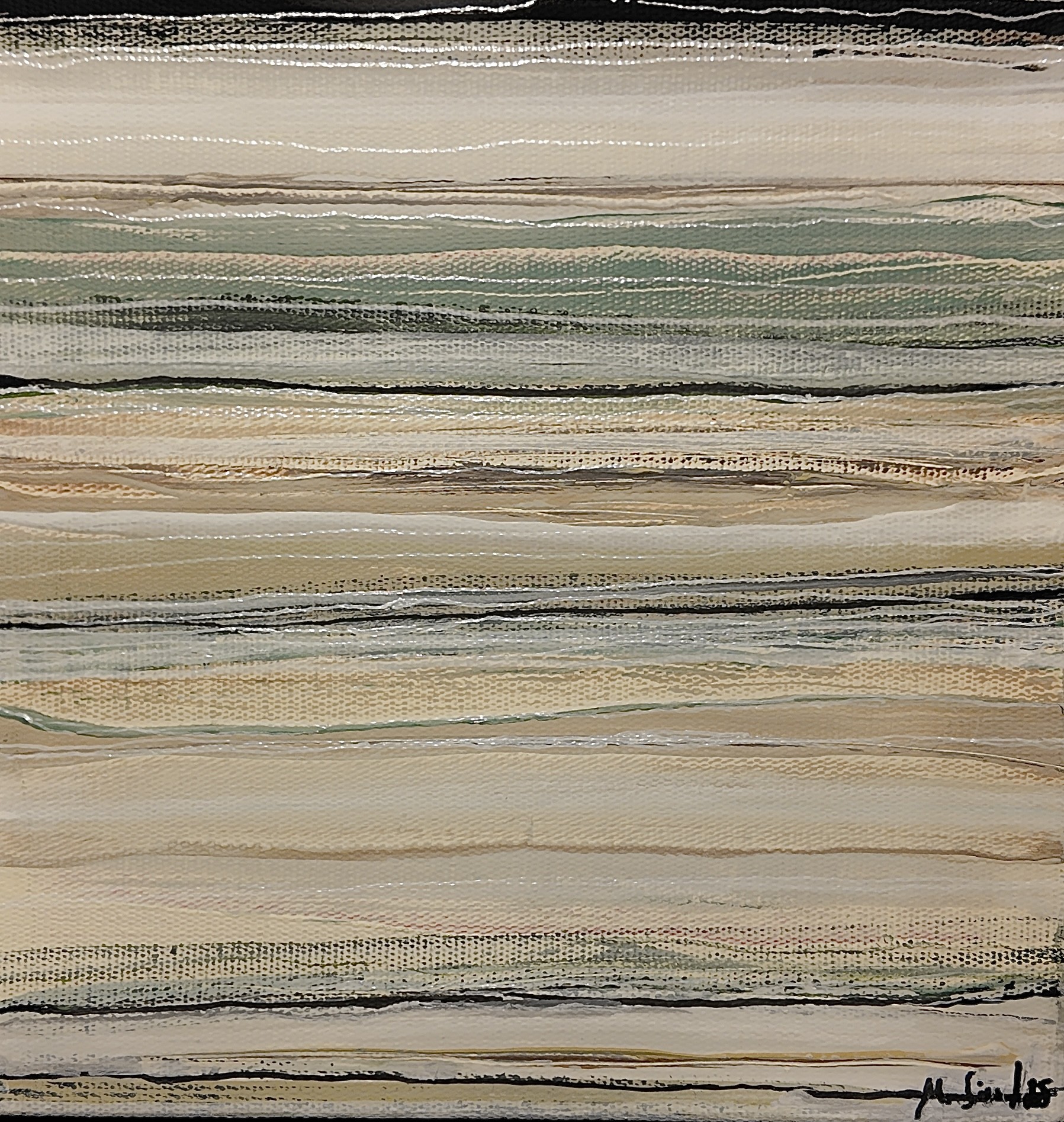 Müge Süel | Tuval üzerine akrilik | Yeşilde