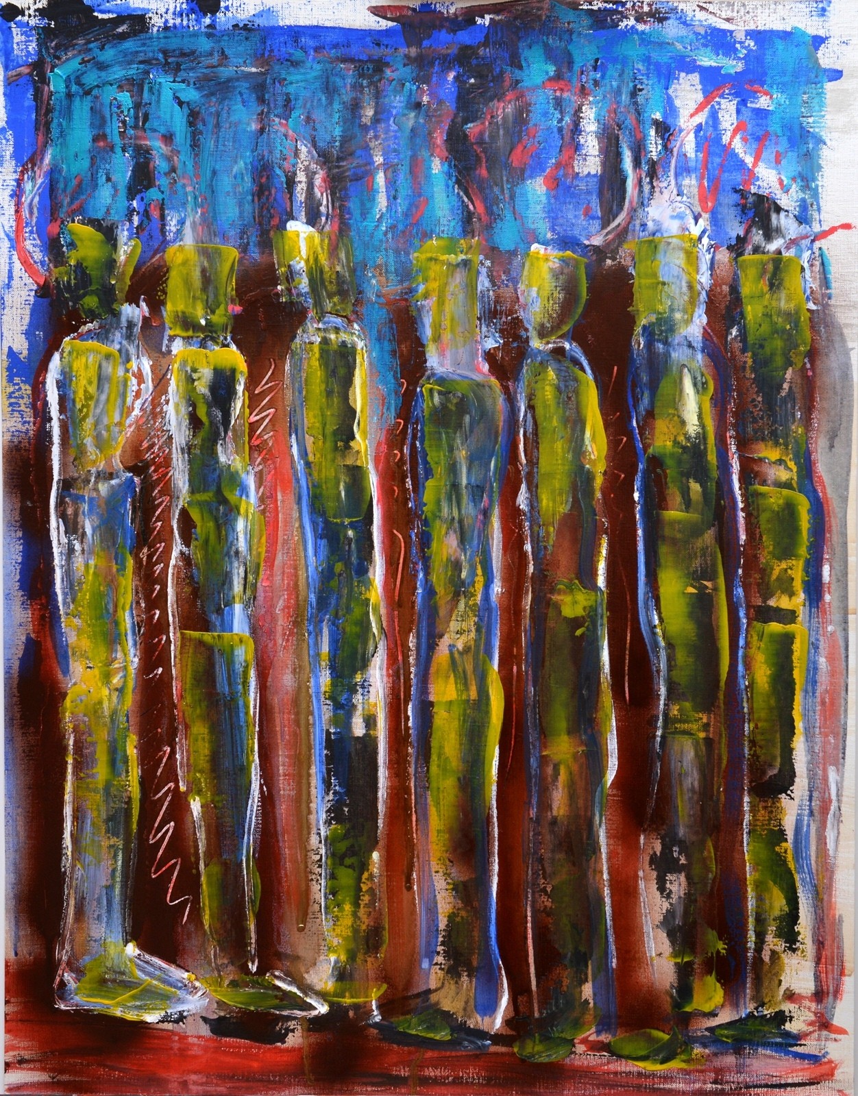 Defne Yasak | Kağıt üzerine akrilik | İsimsiz