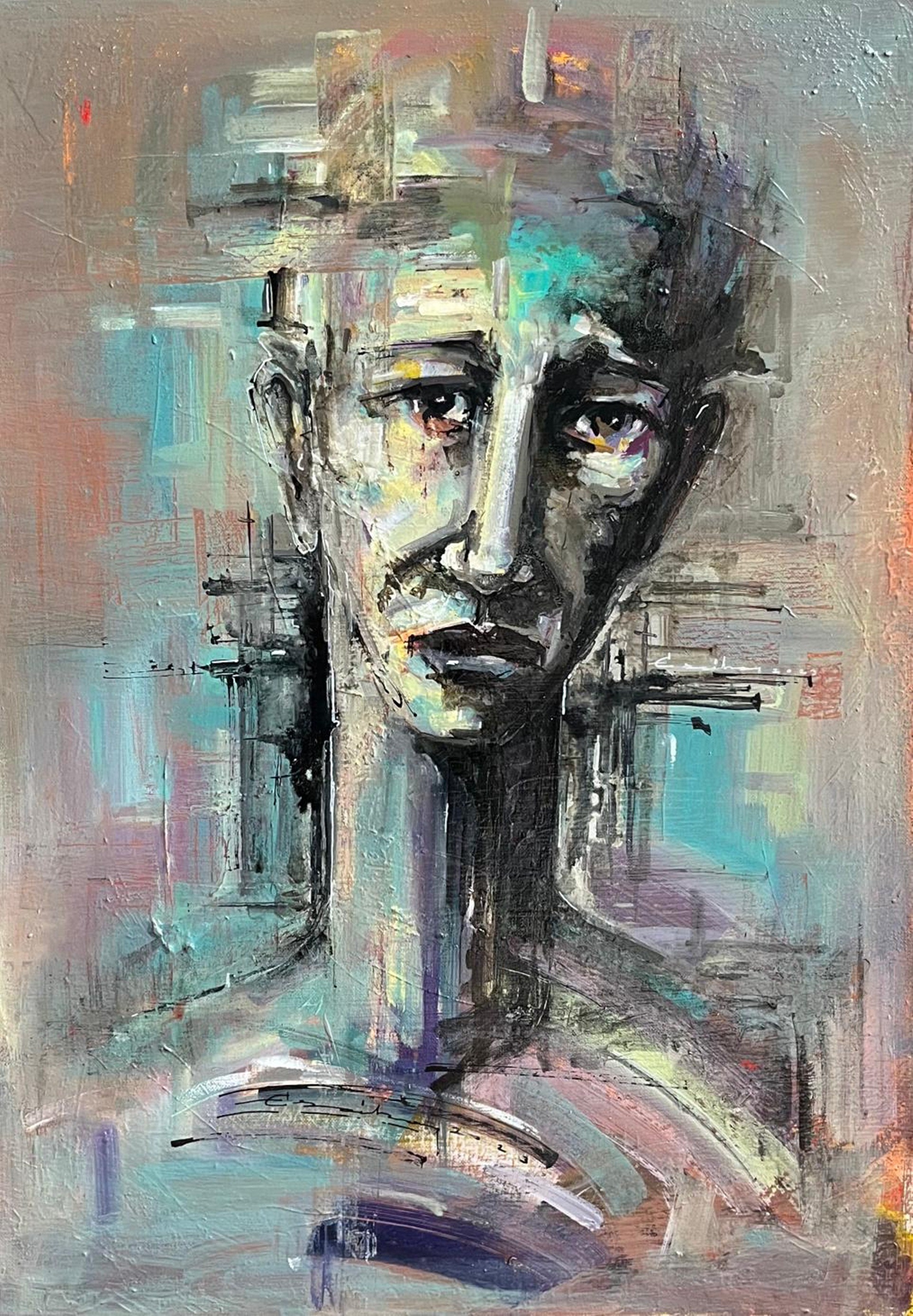 Ercihan Yolcu | Tuval üzerine akrilik | Silüetler IX