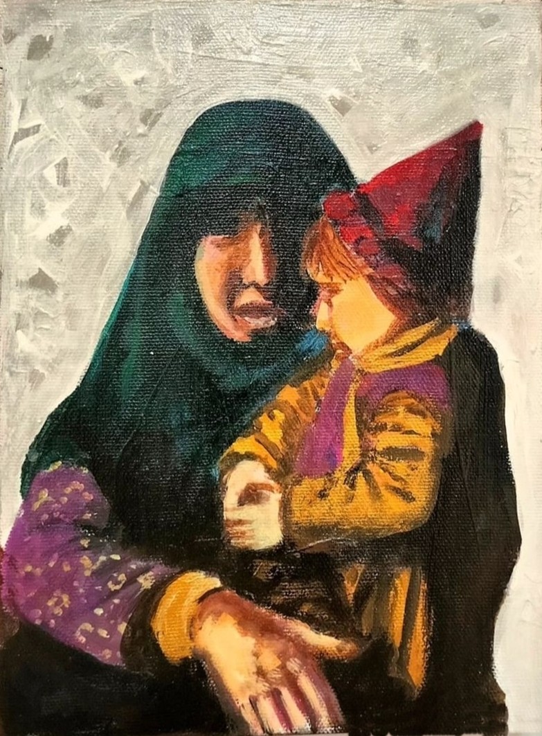 Mürüvvet Durak | Tuval üzerine akrilik | Anadolu İnsanı II