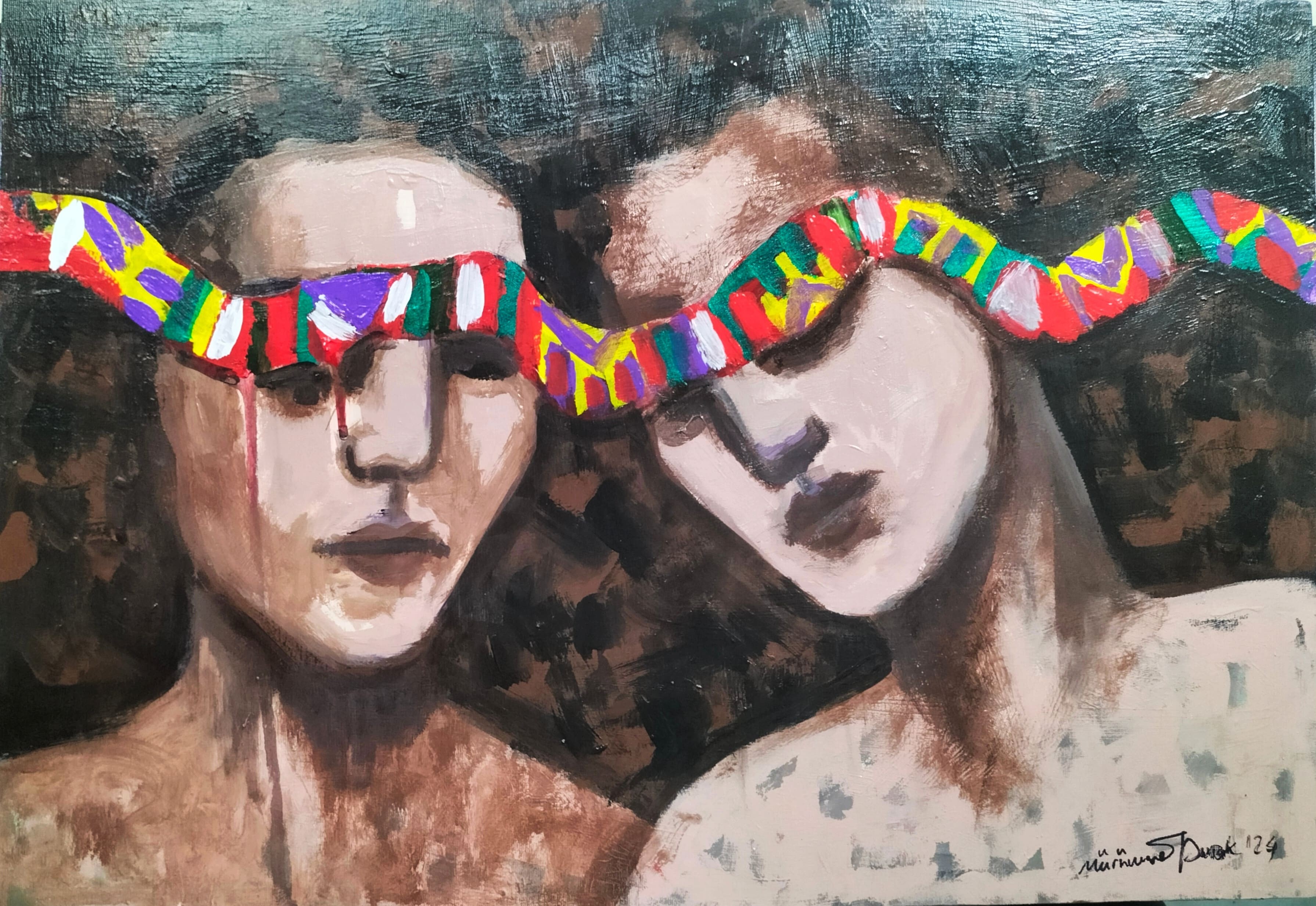 Mürüvvet Durak | Tuval üzerine akrilik | Kesitler Serisi