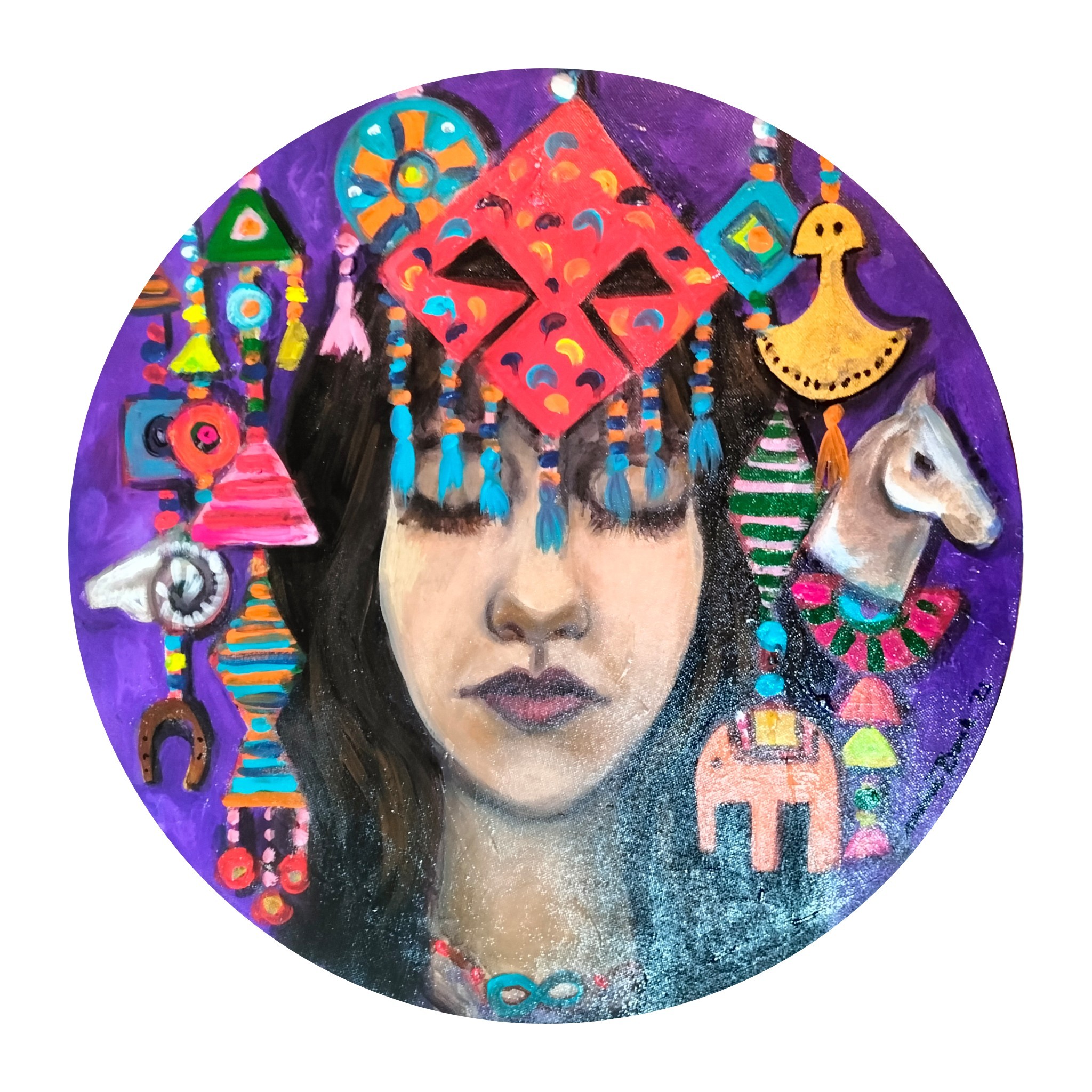 Mürüvvet Durak | Tuval üzerine akrilik | Anadolu Sembolleri