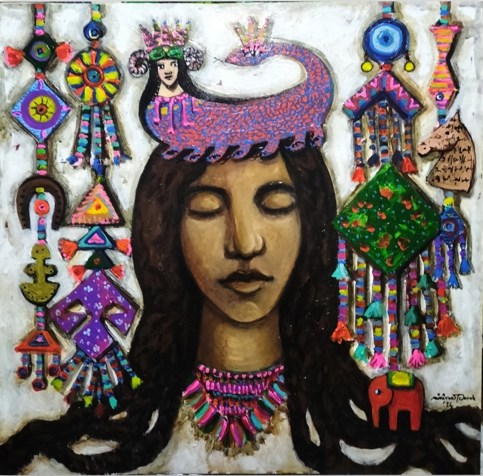 Mürüvvet Durak | Tuval üzerine akrilik | Anadolu Efsaneleri