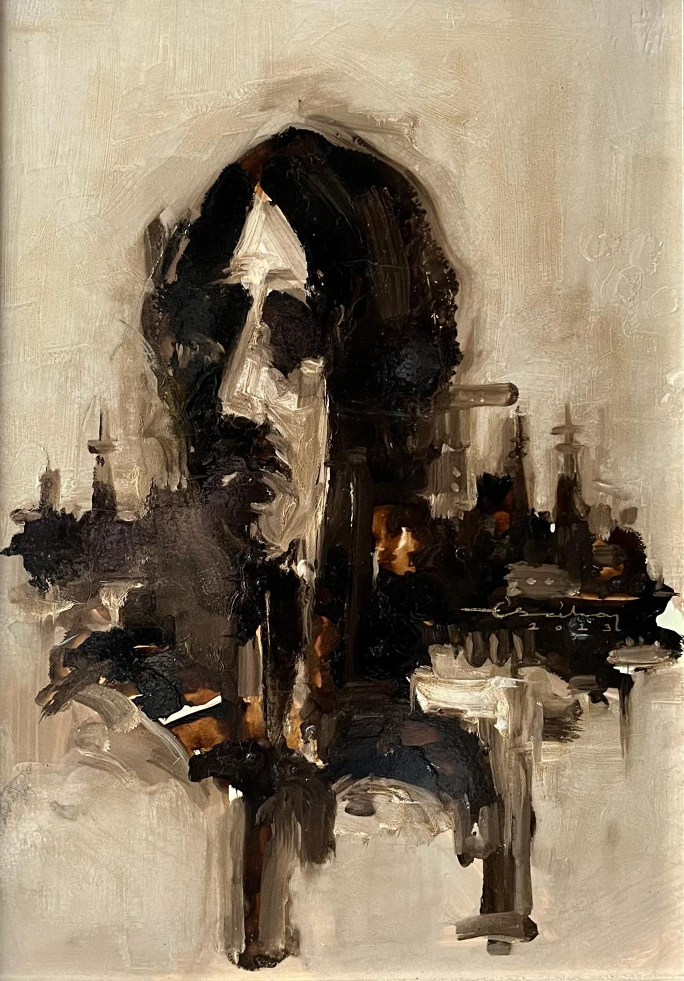 Ercihan Yolcu | Dekota üzerine yağlı boya | Silüetler V