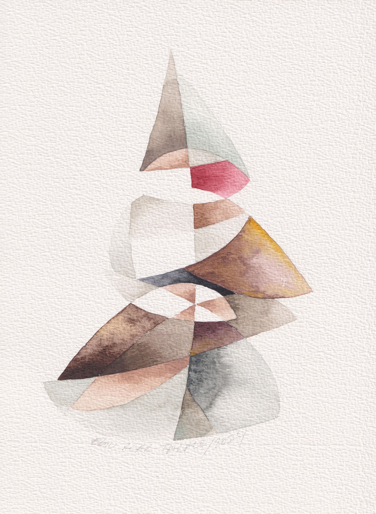 Ebru Acar Taralp | Kağıt üzerine sulu boya | Karlı Ormanın Güneşli Ağacı