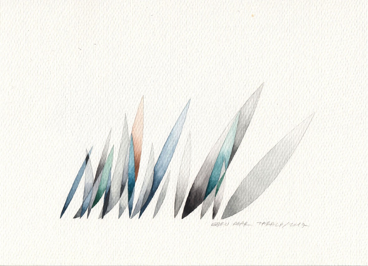 Ebru Acar Taralp | Kağıt üzerine suluboya | Mavi Rüzgar