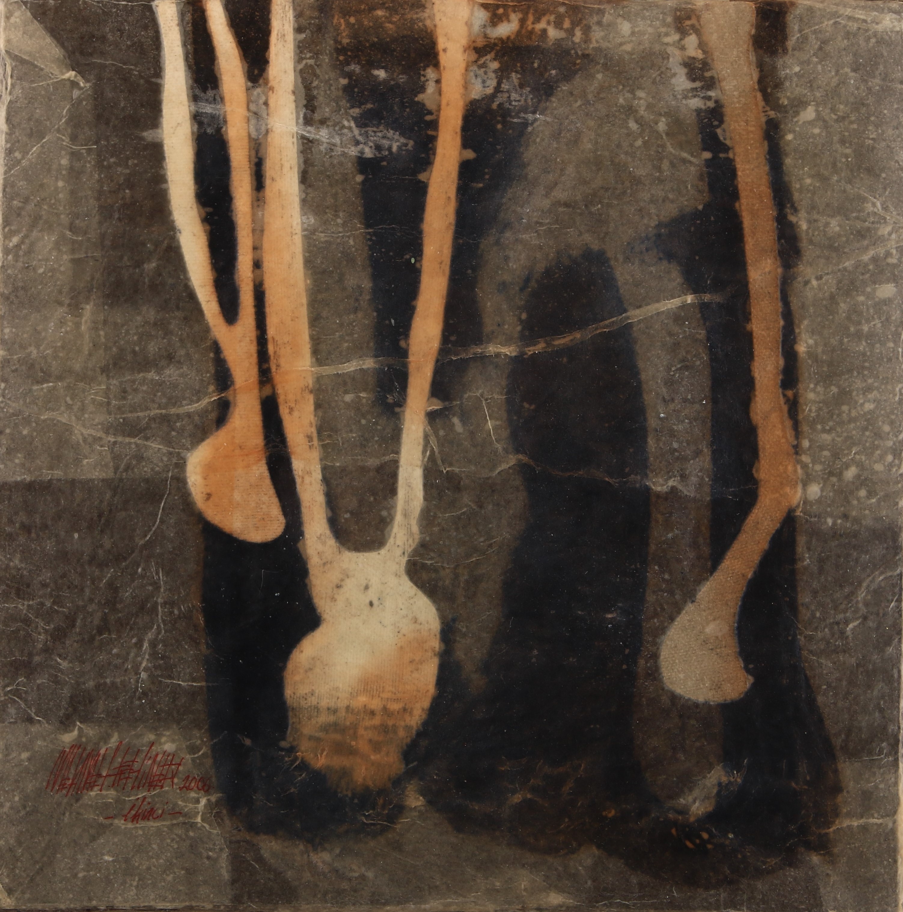 Mehmet Çetiner | Karton üzerine karışık teknik | No : 2