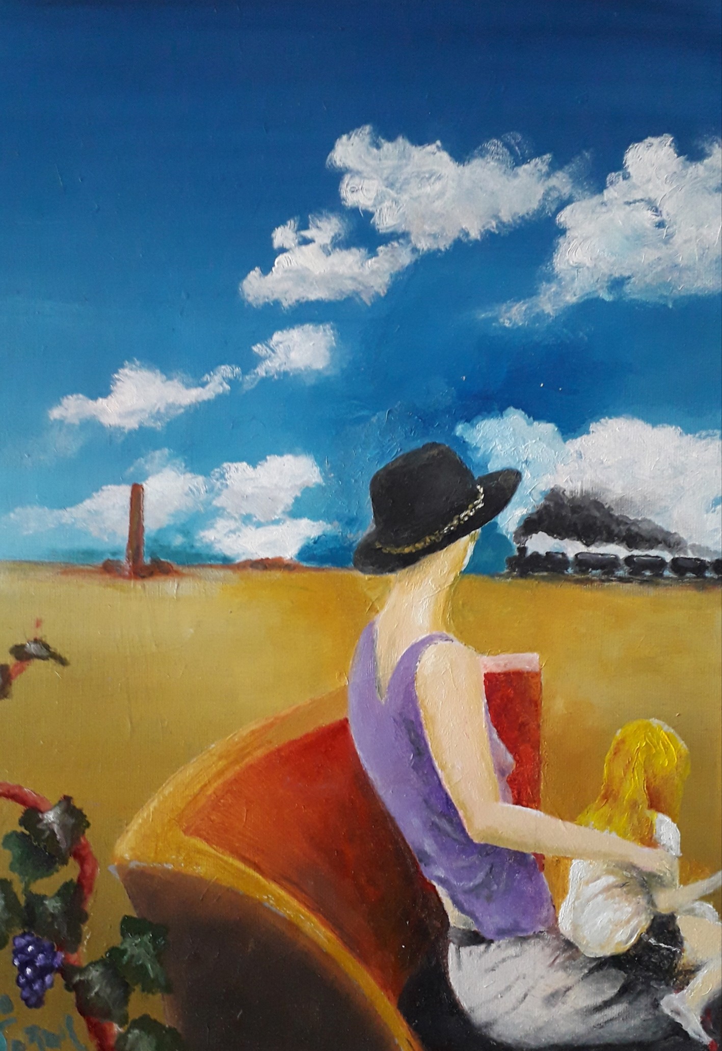 Mazhar Toğrul | Tuval üzerine yağlı boya |  Paradoks Görünümünde Doğal Durum