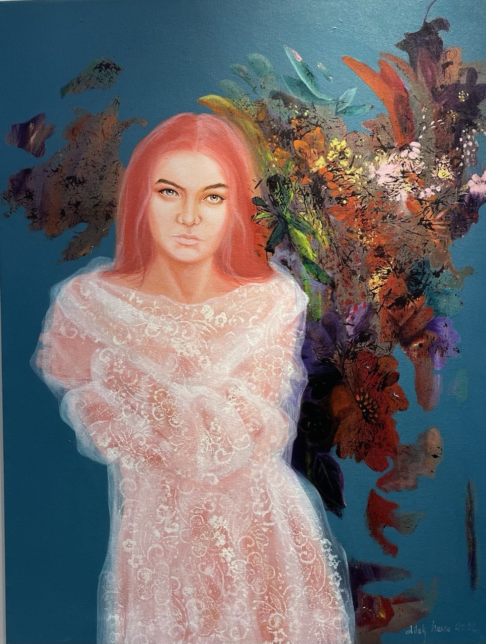 Dilek Hasra | Tuval üzerine akrilik | Düşler Bahçesi Serisi