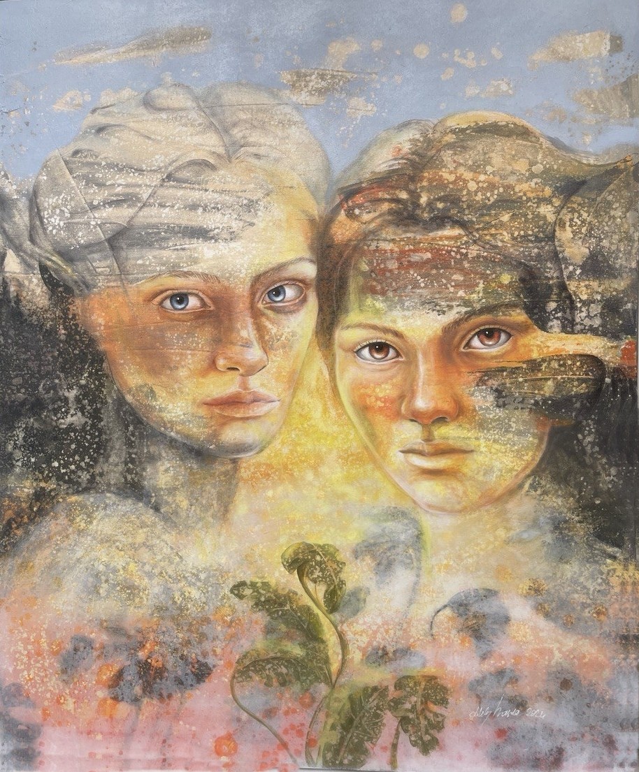 Dilek Hasra | Tuval üzerine akrilik | Geçmişin Yankıları