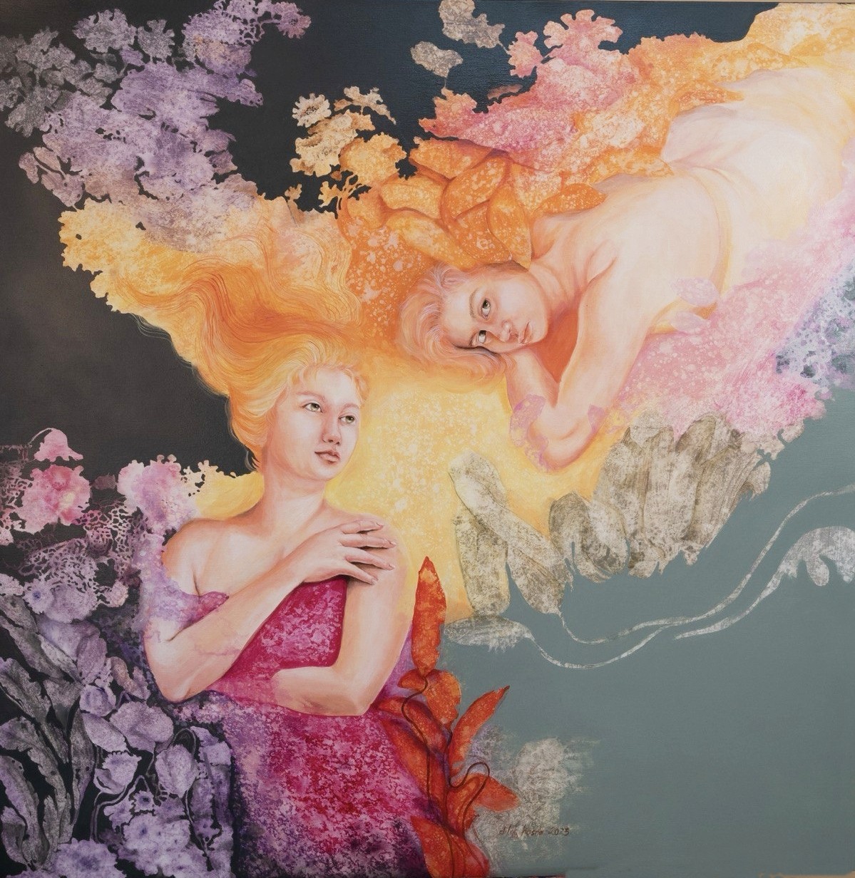 Dilek Hasra | Tuval üzerine akrilik | Alacakaranlık Söylencesi