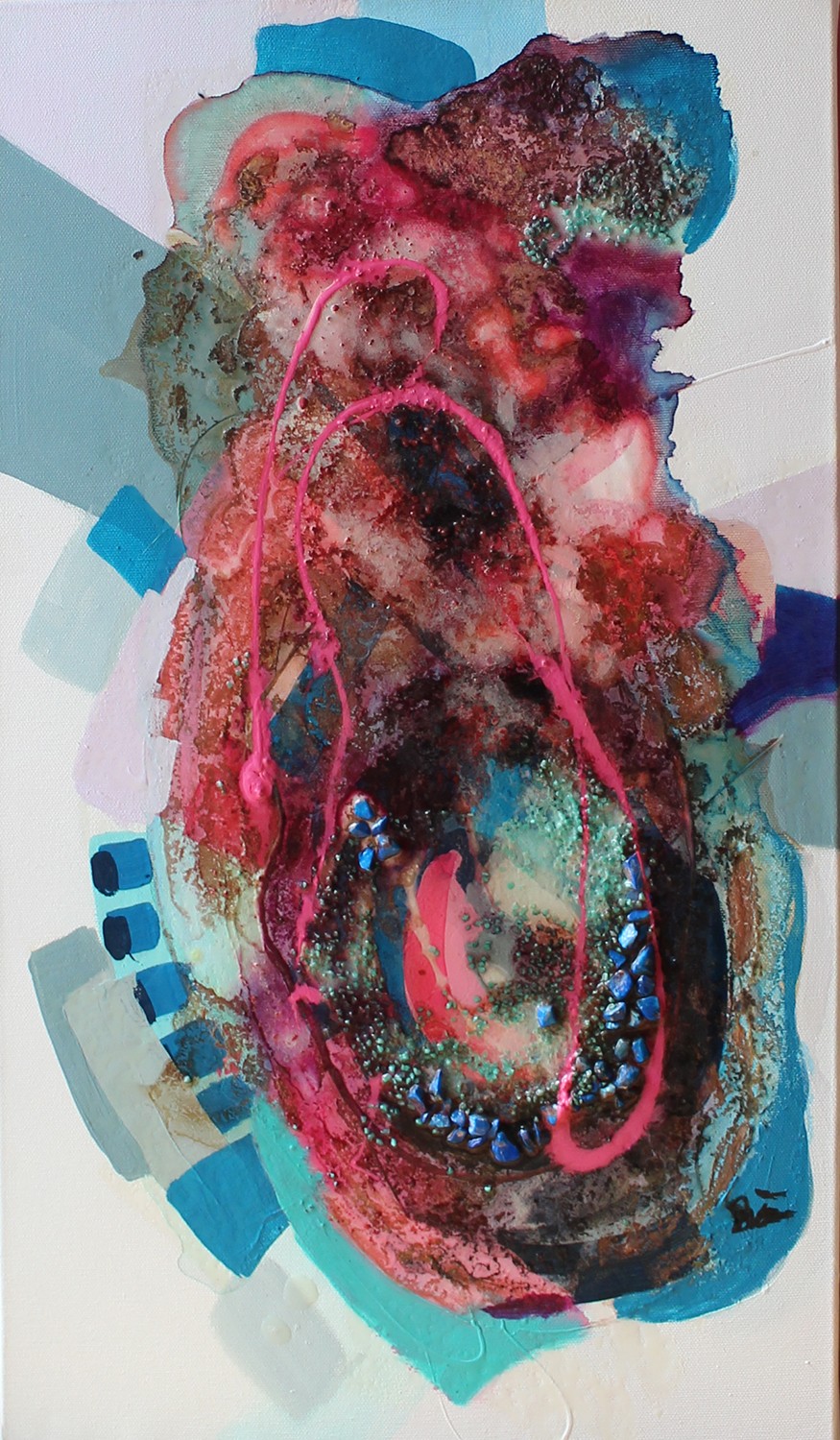 Birce Yıldız | Tuval üzerine karışık teknik | Mistik Arayış II