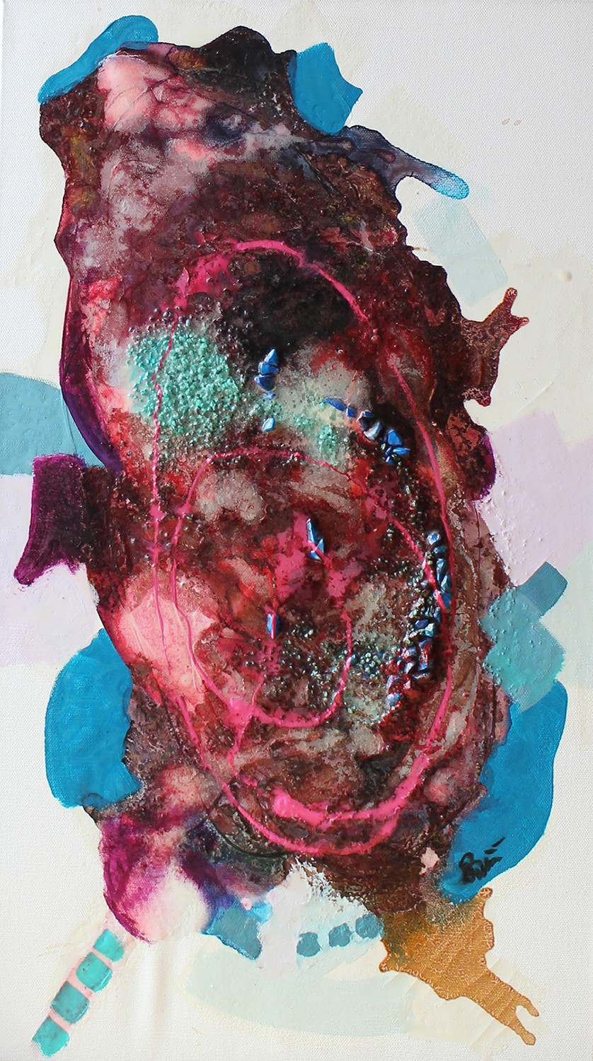 Birce Yıldız | Tuval üzerine karışık teknik | Mistik Arayış I