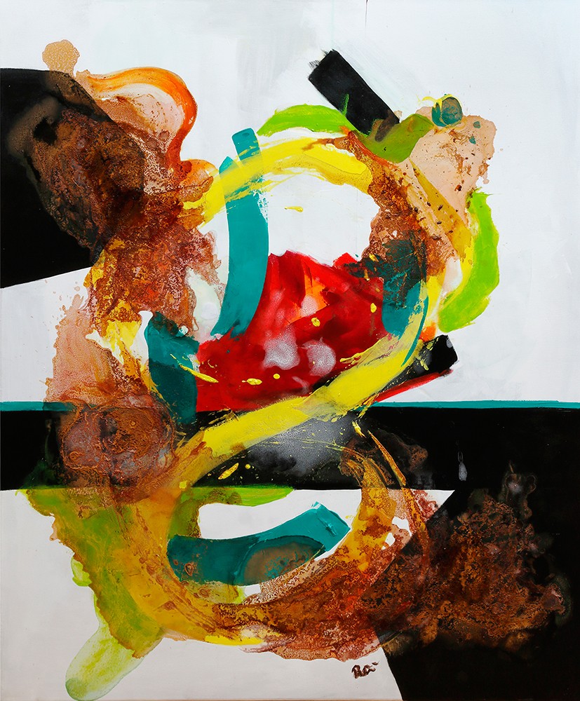 Birce Yıldız | Tuval üzerine karışık teknik | Arayış