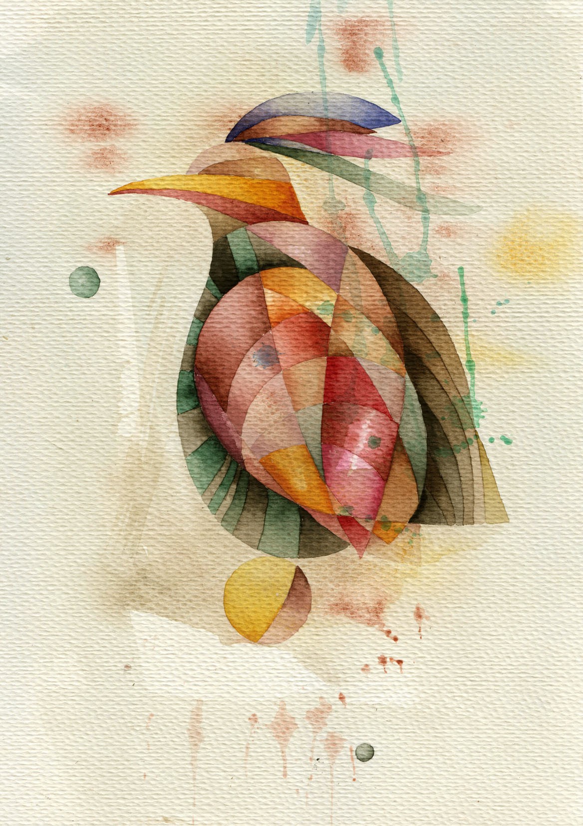 Ebru Acar Taralp | Kağıt üzerine sulu boya | Rüzgara Karşı