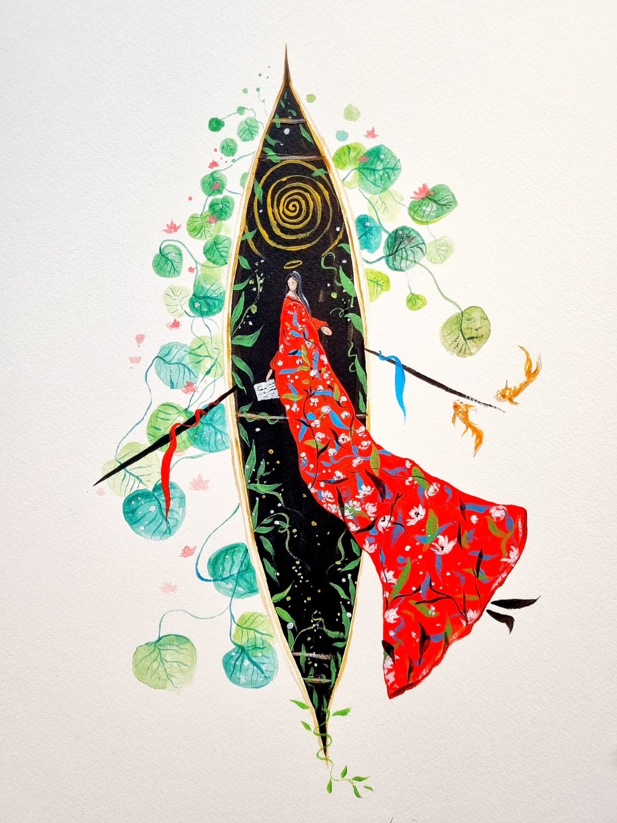 Can Emre Dağ | Karton üzerine akrilik | Güneş Saçan Kadınlar Serisi