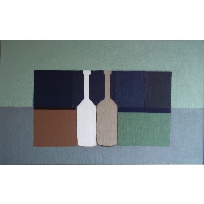 İki Şişeli Natürmort