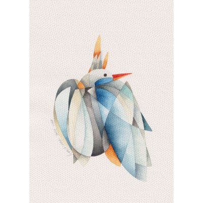 Mavi Kanatlı Punk Kuş