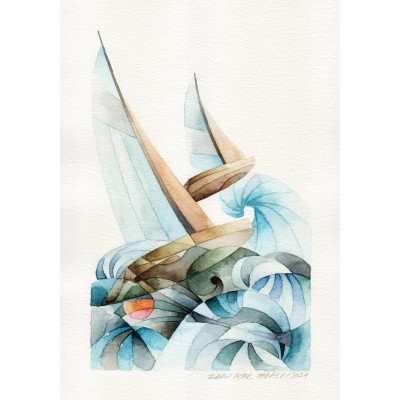 Gün Batımında Yat Yarışı