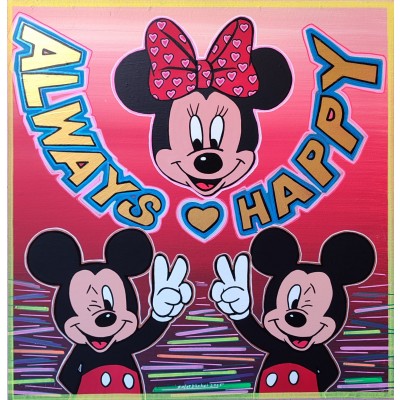 Pop Art Serisi - Minnie & Mickey